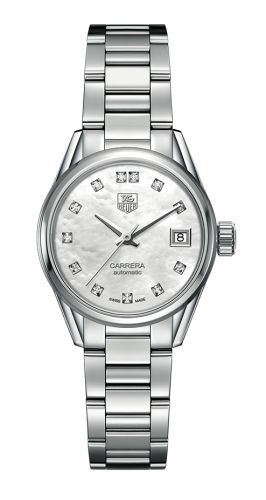 TAG Heuer Carrera Calibre 9 28 Stainless Steel / MOP - Diamond / Bracelet